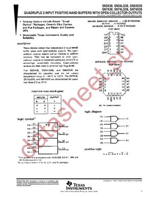 SN7438DE4 datasheet  